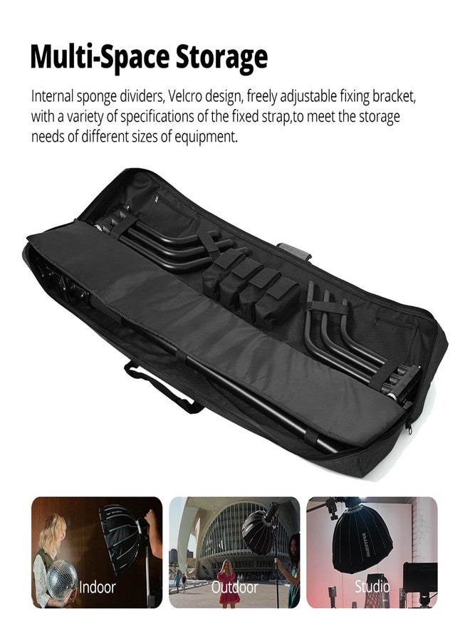 AMBITFUL PB20 Heavy-Duty Carrying Case for C-Stand, Light Stand, Tripod - Waterproof Tote Bag Compatible with Boom Arm, Camera Tripod, Fishing Rod, Spotting Scopes (Photography/Videography/Fishing) - Image 3